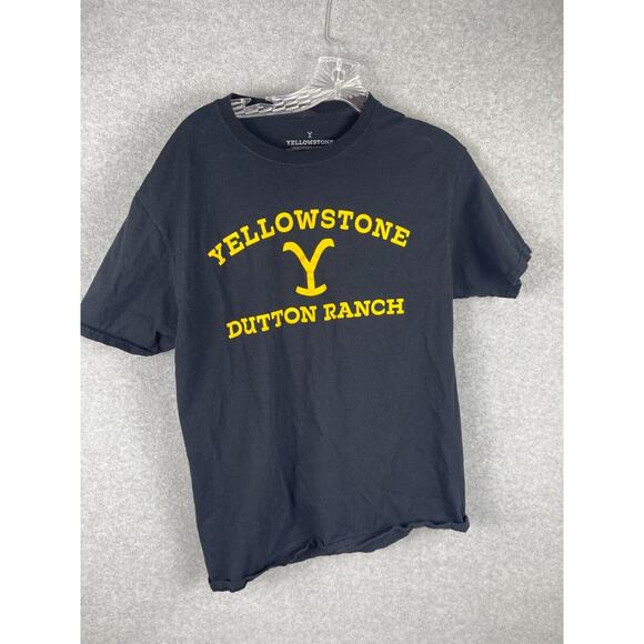 Yellowstone Dutton Ranch T Shirt Mens M Black Short Sleeve TV‎ Show Tee - Picture 1 of 9